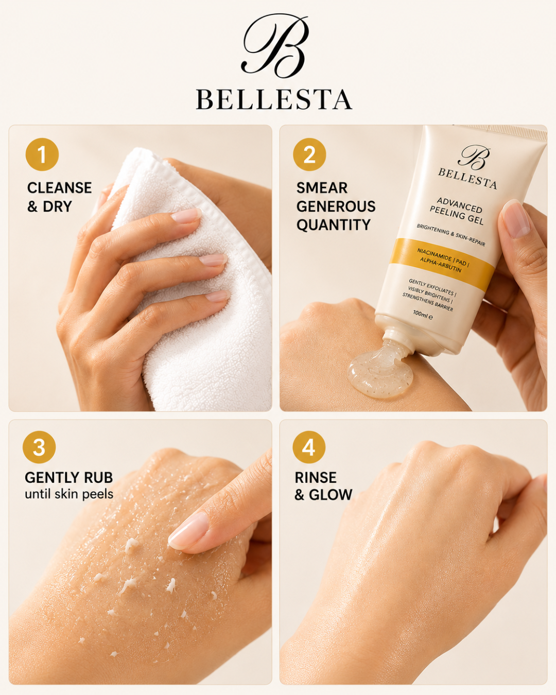 Bellesta De-Tan & Radiance Restore Peeling Gel