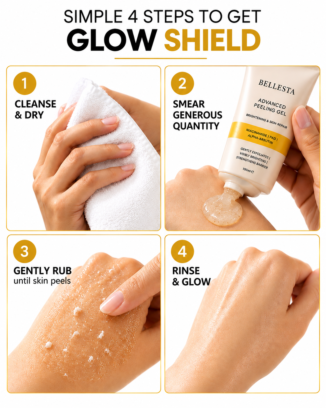 Bellesta De-Tan & Radiance Restore Peeling Gel