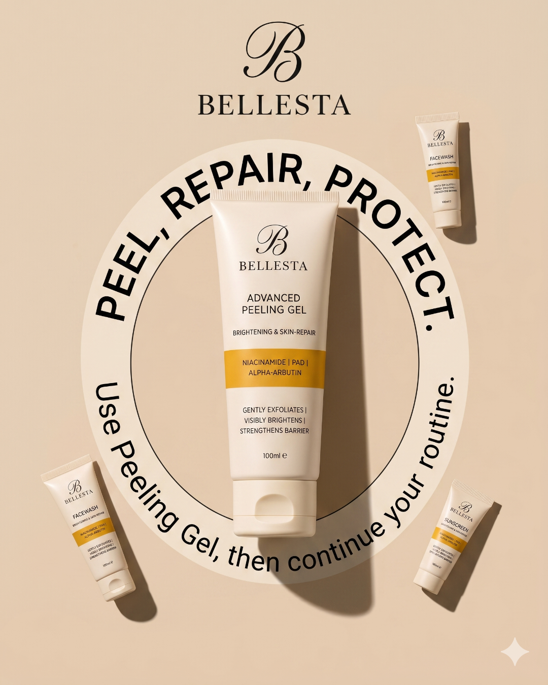 Bellesta De-Tan & Radiance Restore Peeling Gel