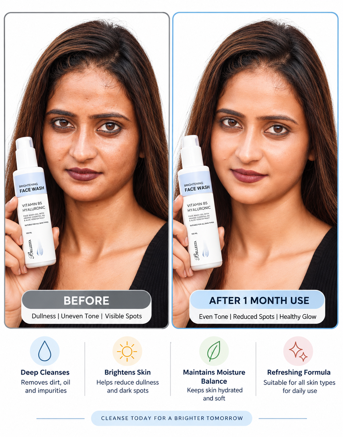 Bellestacare Facewash for Brighter & Clear Skin
