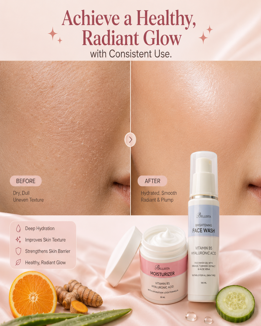 3 Step Glow-Shield Kit | Clear Tan, Control Acne & Get Brighter Skin