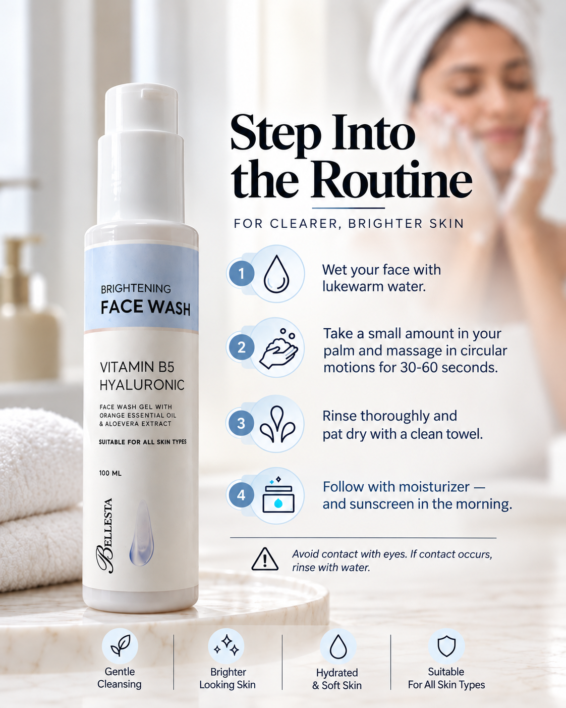 Bellestacare Facewash for Brighter & Clear Skin