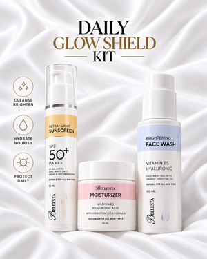 3 Step Glow-Shield Kit | Clear Tan, Control Acne & Get Brighter Skin