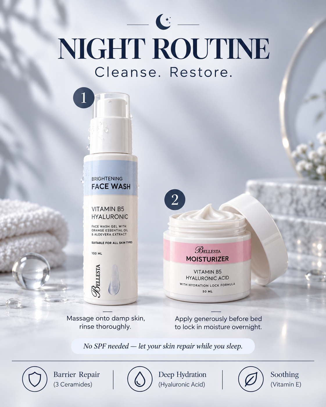 3 Step Glow-Shield Kit | Clear Tan, Control Acne & Get Brighter Skin