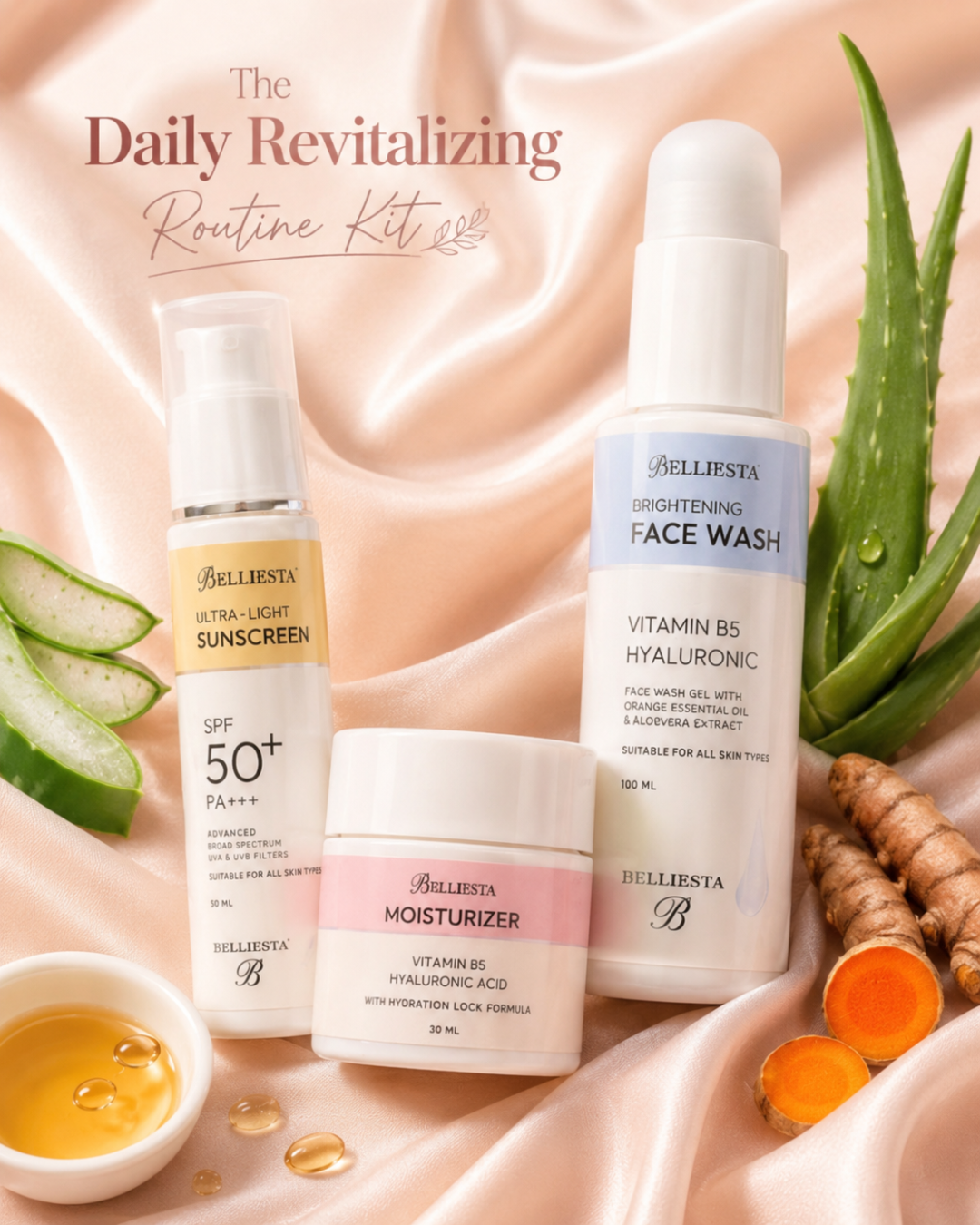 3 Step Glow-Shield Kit | Clear Tan, Control Acne & Get Brighter Skin